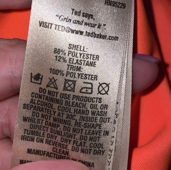 Ted Baker Neon Scuba Skater Dress - Picture 9 of 9